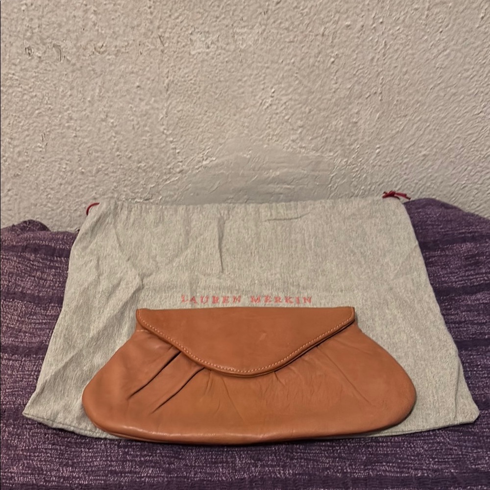 Lauren Merkin Tan Clutch